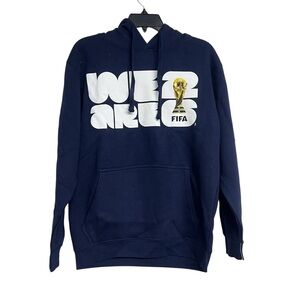 NWT FIFA 2026 World Cup We Are 26 Emblem Navy Blue Hoodie Sweater Small‎